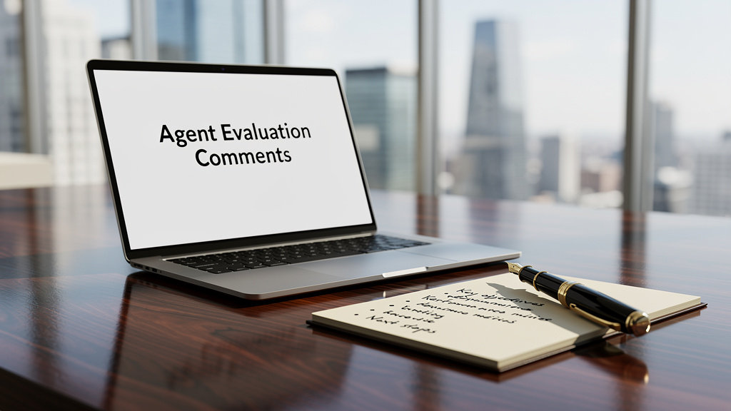 Exemple de commentaire de l'agent évalué : pourquoi c'est stratégique